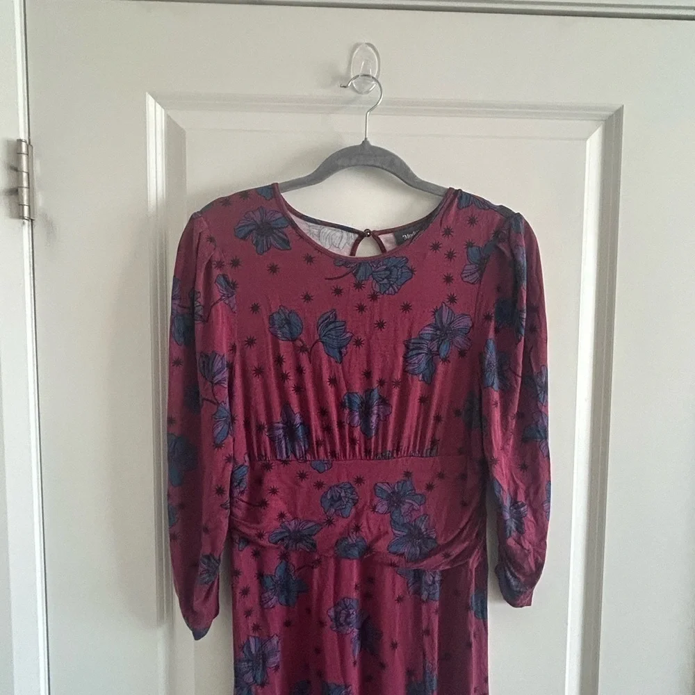 ModCloth Stargazing in The Primroses Midi Stretch Dress Size M